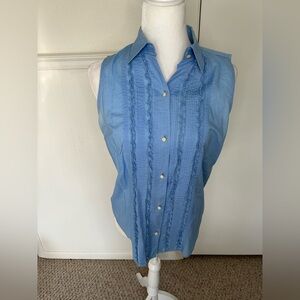 Ralph Lauren Blue Button Down Shirt size M
